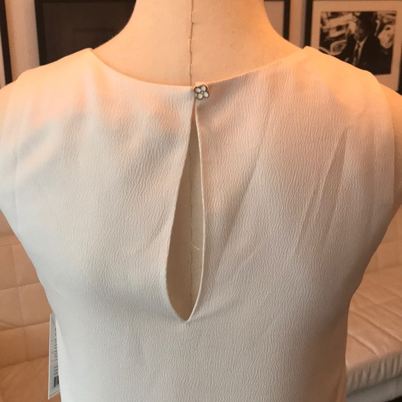 Cooper & Ella Sleeveless Double Layer White Flowy Blouse Size XS NTW - Picture 6 of 7